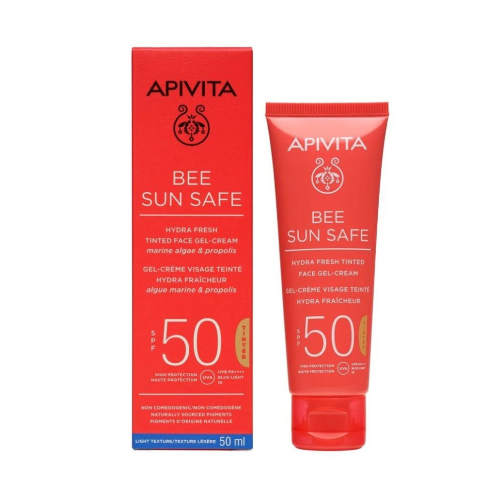 Apivita Bee Sun Safe TONIRANA Hydra Fresh Gel-krema za lice SPF50, 50 ml