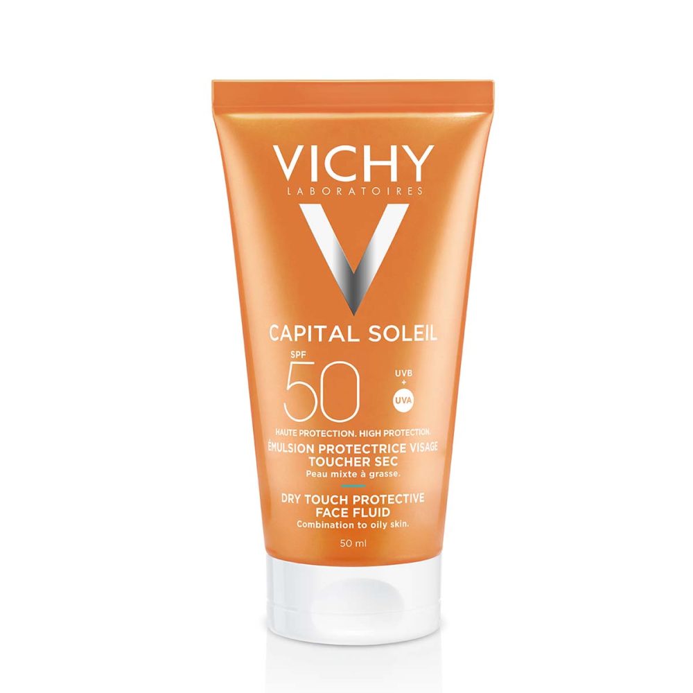 Vichy Capital Soleil Obojeni Dry Touch Fluid za Lice ,BB krema sa zaštitnim SPF 50 faktorom