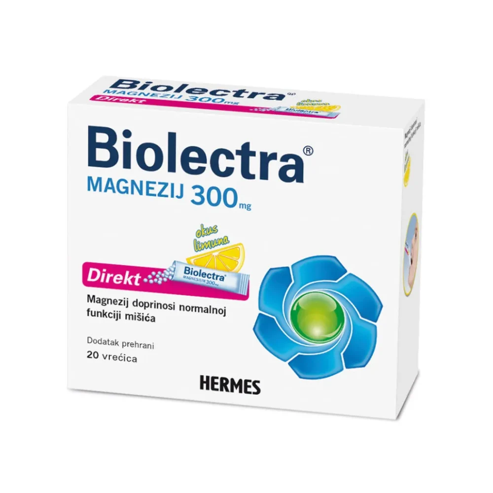 Biolectra Magnezij 300 mg Direkt vrećice a20