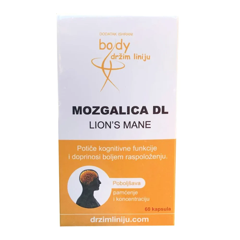 Body Držim Liniju Mozgalica DL Lion's Mane kapsule a60