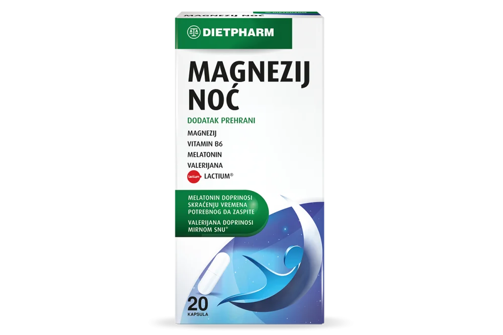 Dietpharm Magnezij Noć kapsule a20