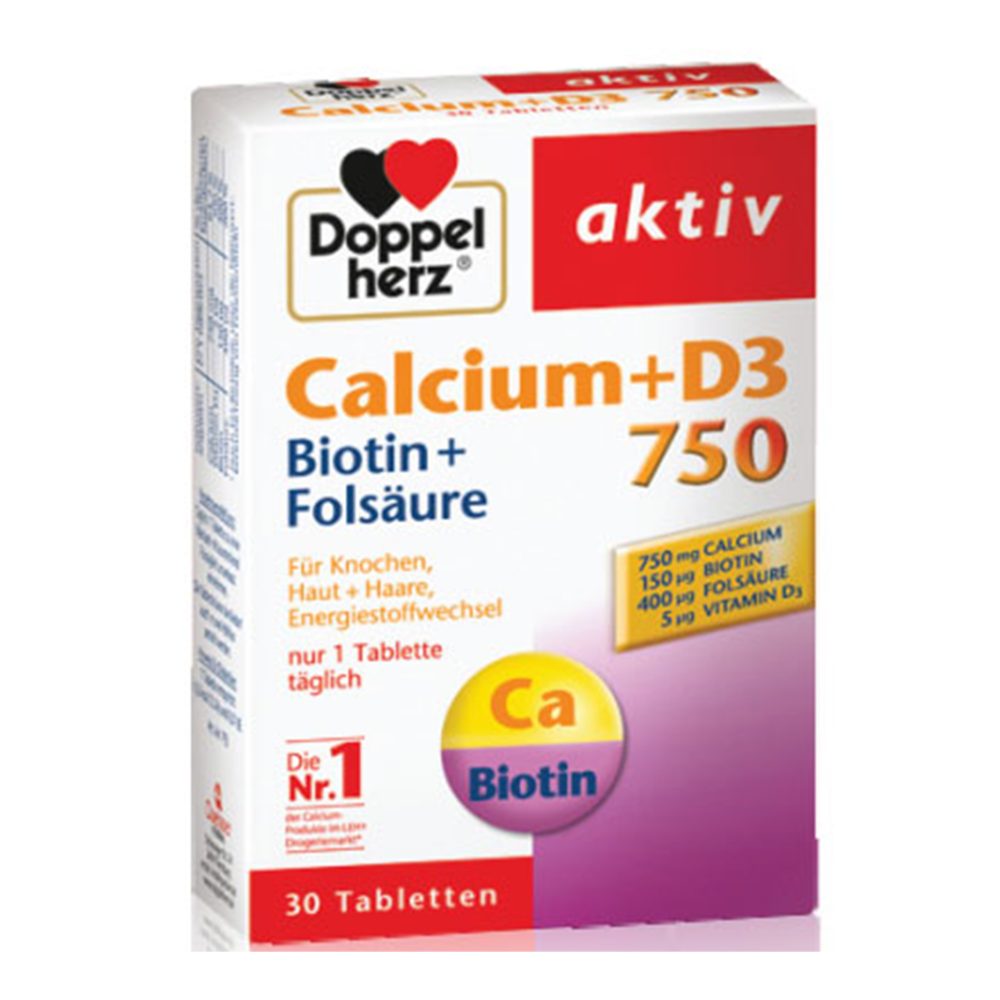 Doppelherz Calcium+D3+Biotin tablete a30