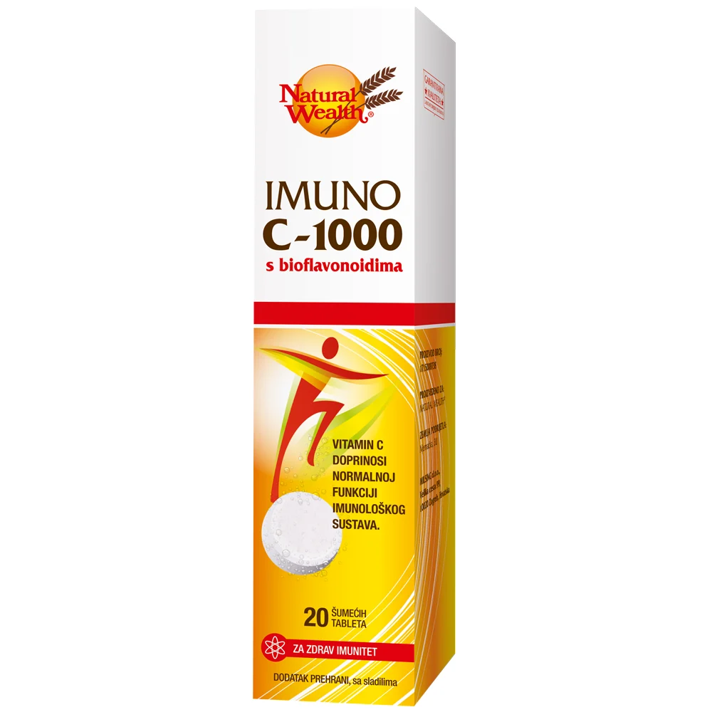 Natural Wealth Imuno C-1000 s bioflavonoidima šumeće tablete a20