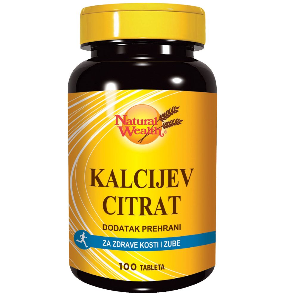 Natural Wealth Kalcijev citrat tablete a100