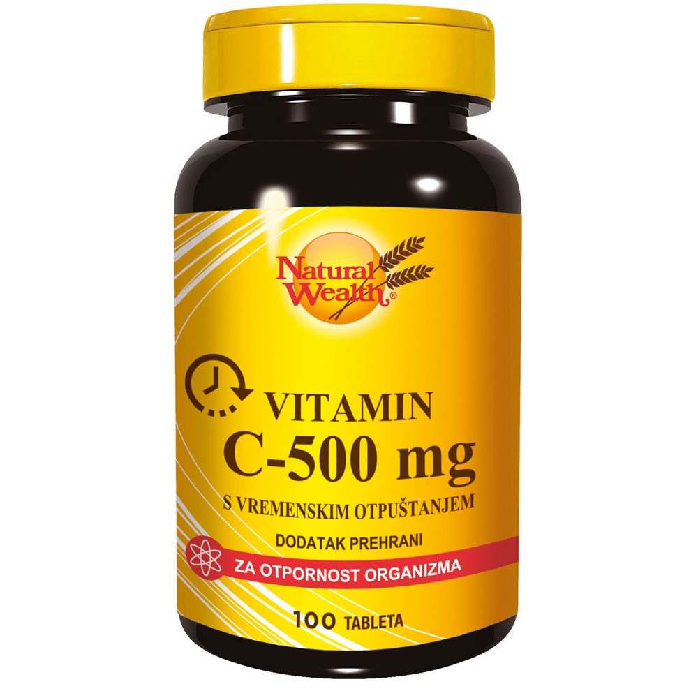 Natural Wealth Vitamin C 500 mg s vremenskim otpuštanjem tablete a100