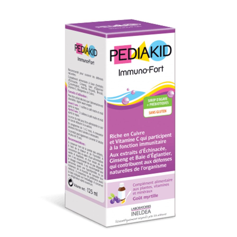 PEDIAKID Immuno-Fort – sirup za jacanje imuniteta sa okusom borovnice 125 ml