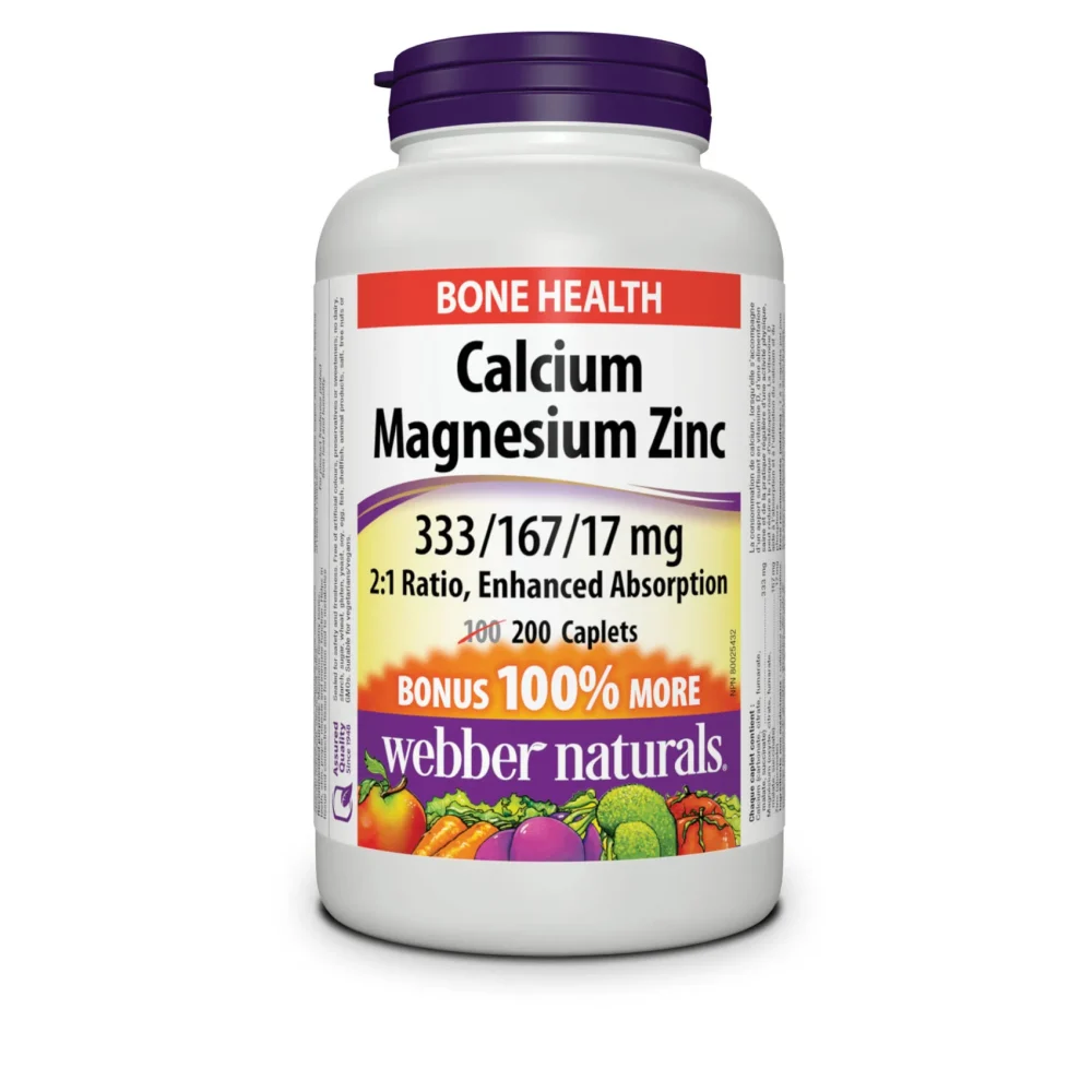 Webber Naturals Calcium Magnesium Zinc tablete a200