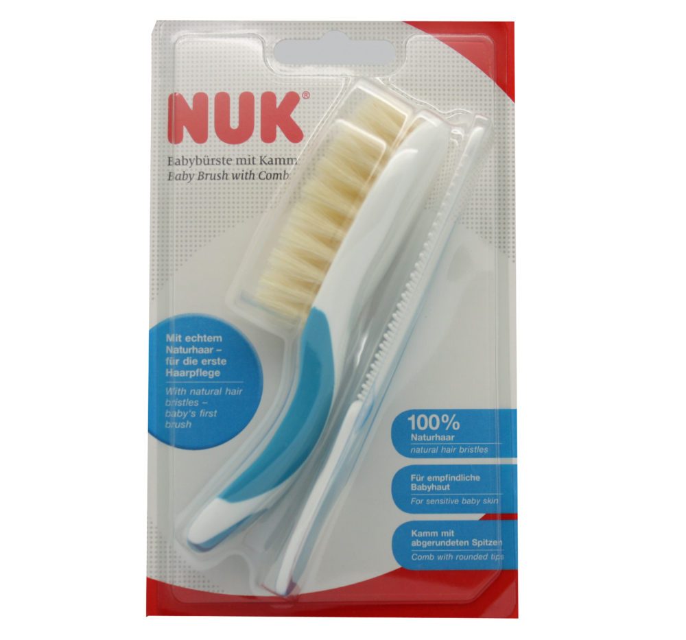 NUK ČETKA I ČEŠALJ, Za njegu bebine mekane kose