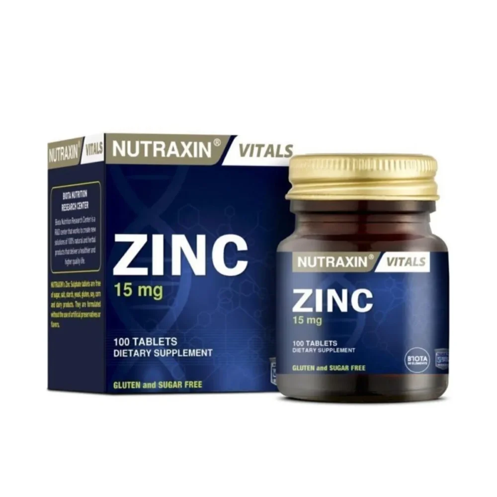 Nutraxin Zinc tbl 100 x 15 mg