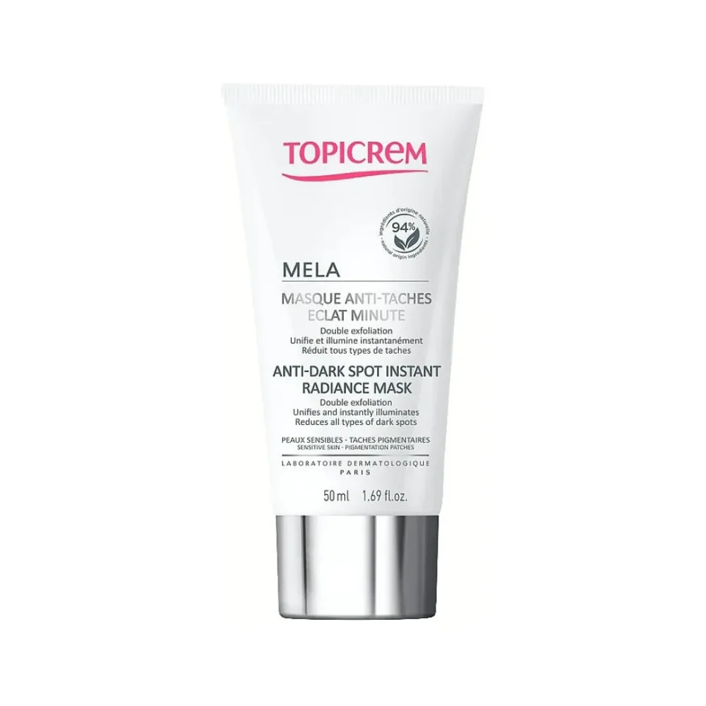 Topicrem MELA Anti Dark Spot Instant Radiance Mask maska za ujednačavanje tena i posvjetljivanje kože 50 ml