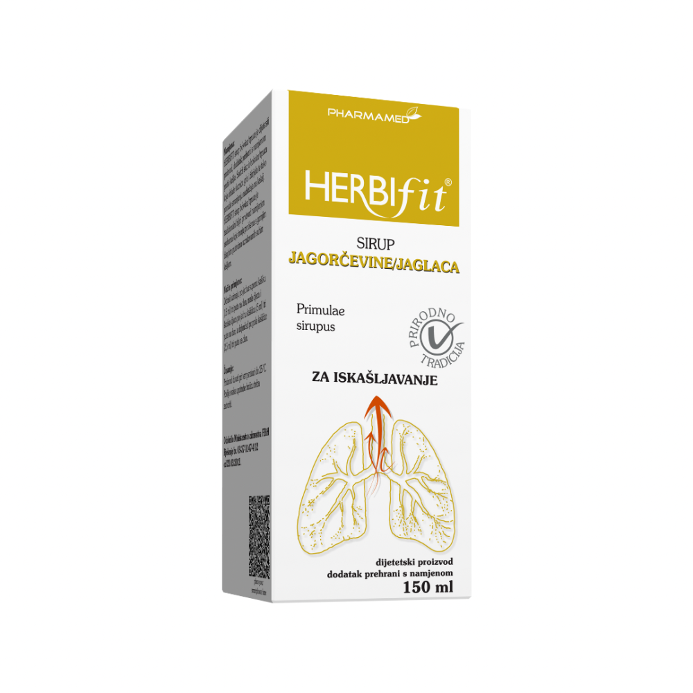 PHARMAMED Herbifit sirup jagorčevine za iskašljavanje 150 ml