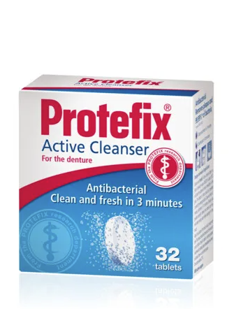 PROTEFIX tablete a32, Aktivno sredstvo za čišćenje zubne proteze.png