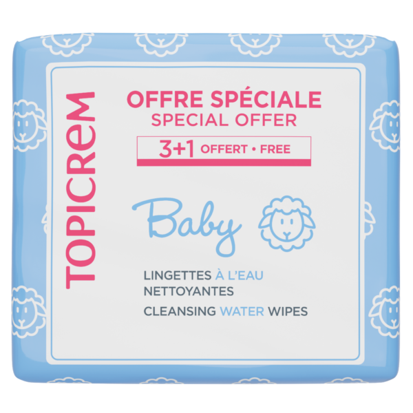 TOPICREM PAKET WATER BABY VODENE VLAŽNE MARAMICE 3+1 GRATIS
