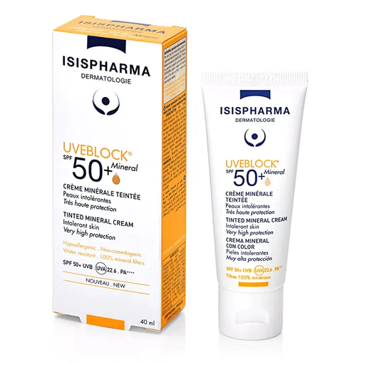 Isispharma UVEBLOCK SPF50+ Mineral tonirana krema 40 ml
