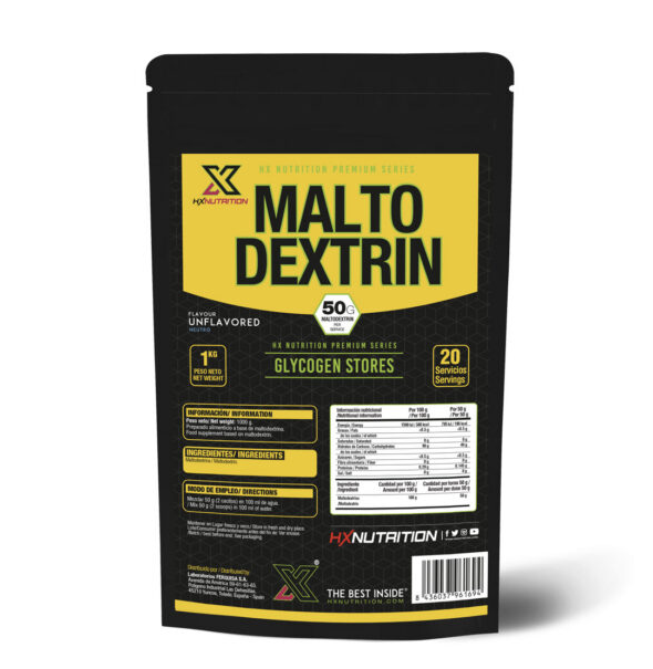 HX Nutrition Maltodekstrin Prah ugljikohidrat 1000 mg
