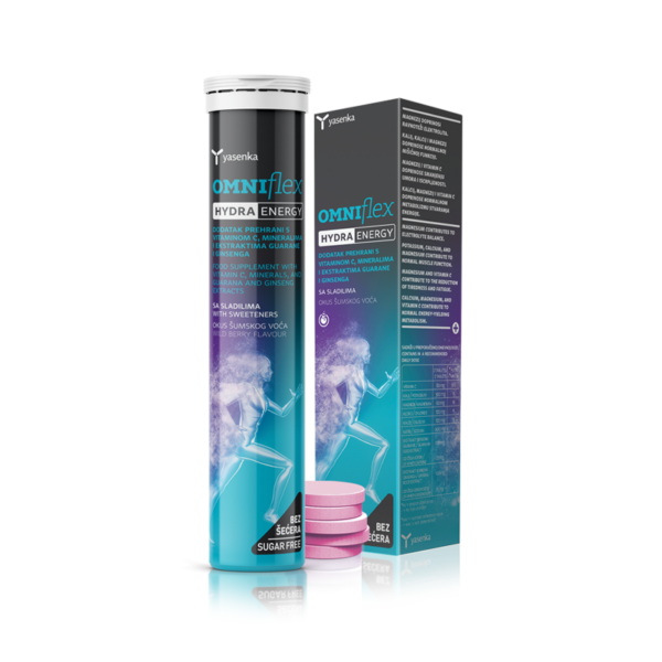 Yasenka Omniflex Flex Hydra Energy Elektroliti 20 šumećih tableta